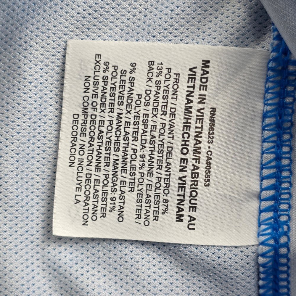 Nike Golf Polo Mens Large Blue Ombre Dri-FIT Standard Fit Short Sleeve Logo - Picture 7 of 10